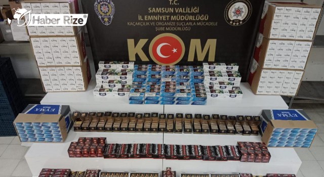 Samsun'da 34 bin 120 makaron ele geçirildi