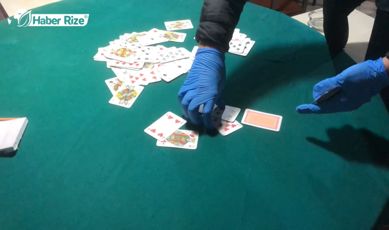 Trabzon'da kumar oynayan 7 kişiye para cezası verildi
