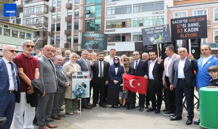AK Parti Rize İl Kadın Kolları Başkanı Sema Yağcıtekin, Gazze'deki anneler İçin Tepki Gösterdi
