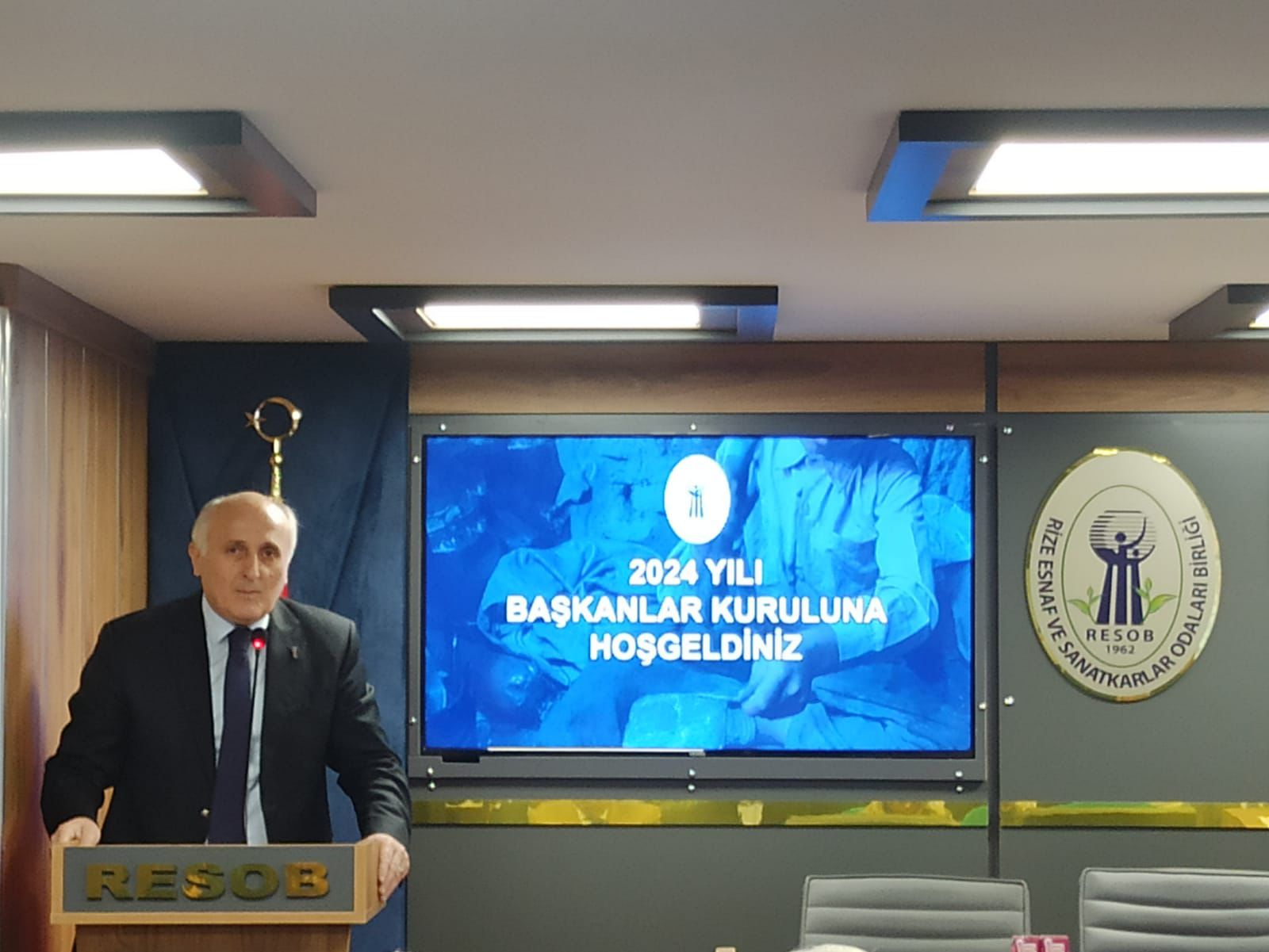 Rize Esnaf ve Sanatkârlar Odaları Birliği 2024 Yılı Başkanlar Kurulu Toplantısı Yapıldı