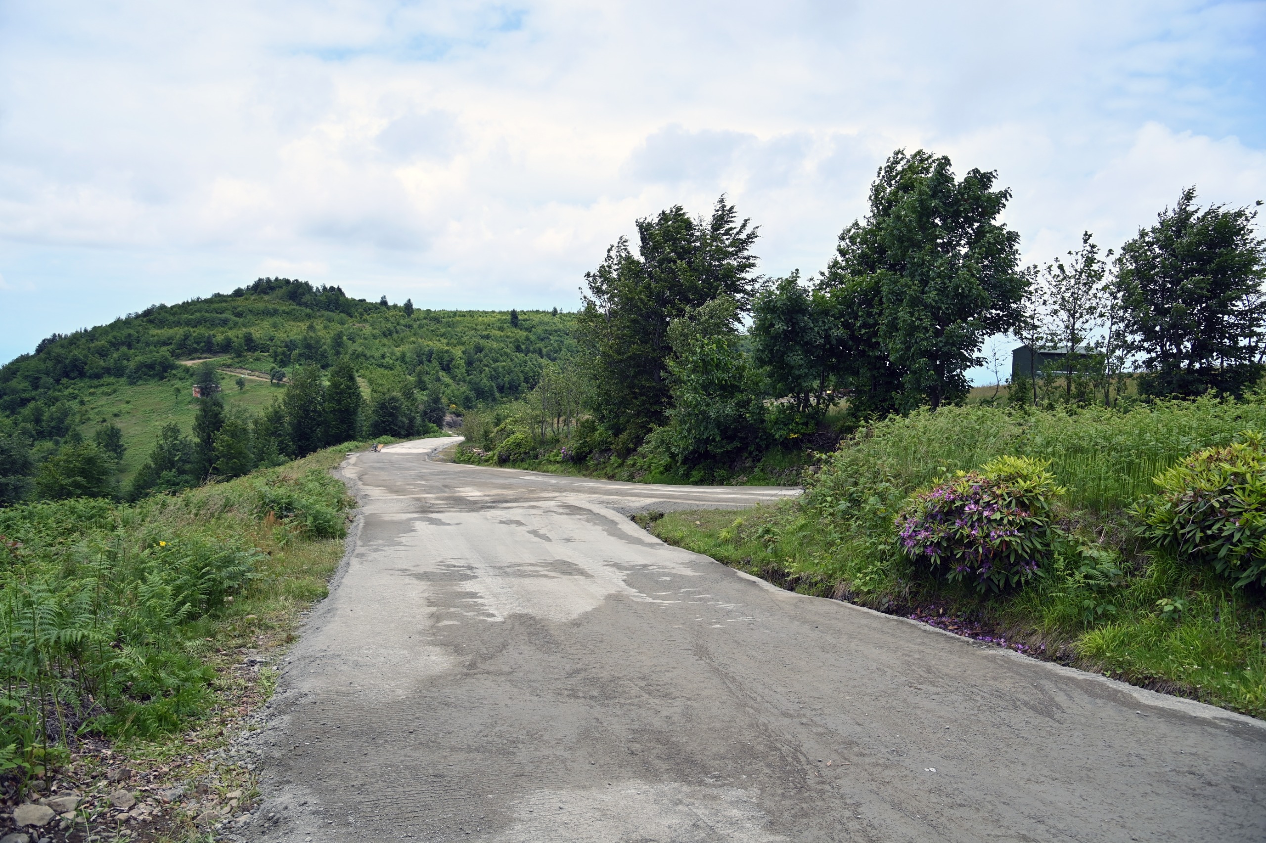 Trabzon Kaldırım Yaylası yolu betonlandı