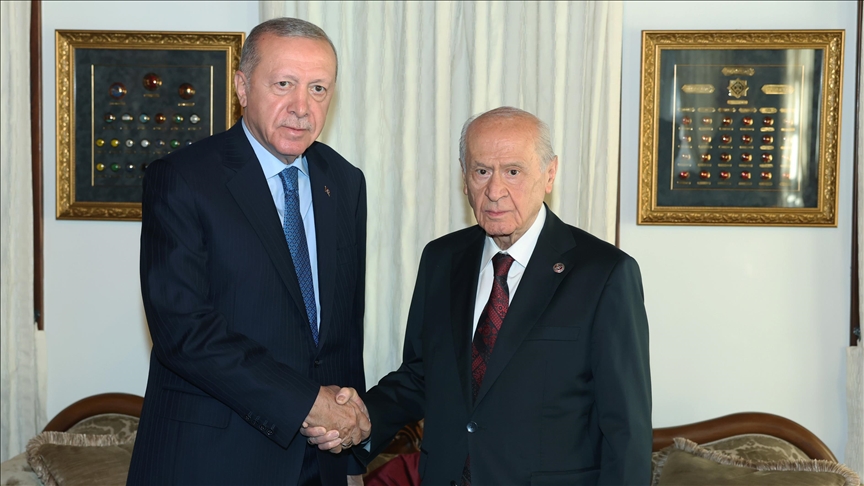 Cumhurbaşkanı Erdoğan, MHP Lideri Bahçeli’yi Ziyaret Etti