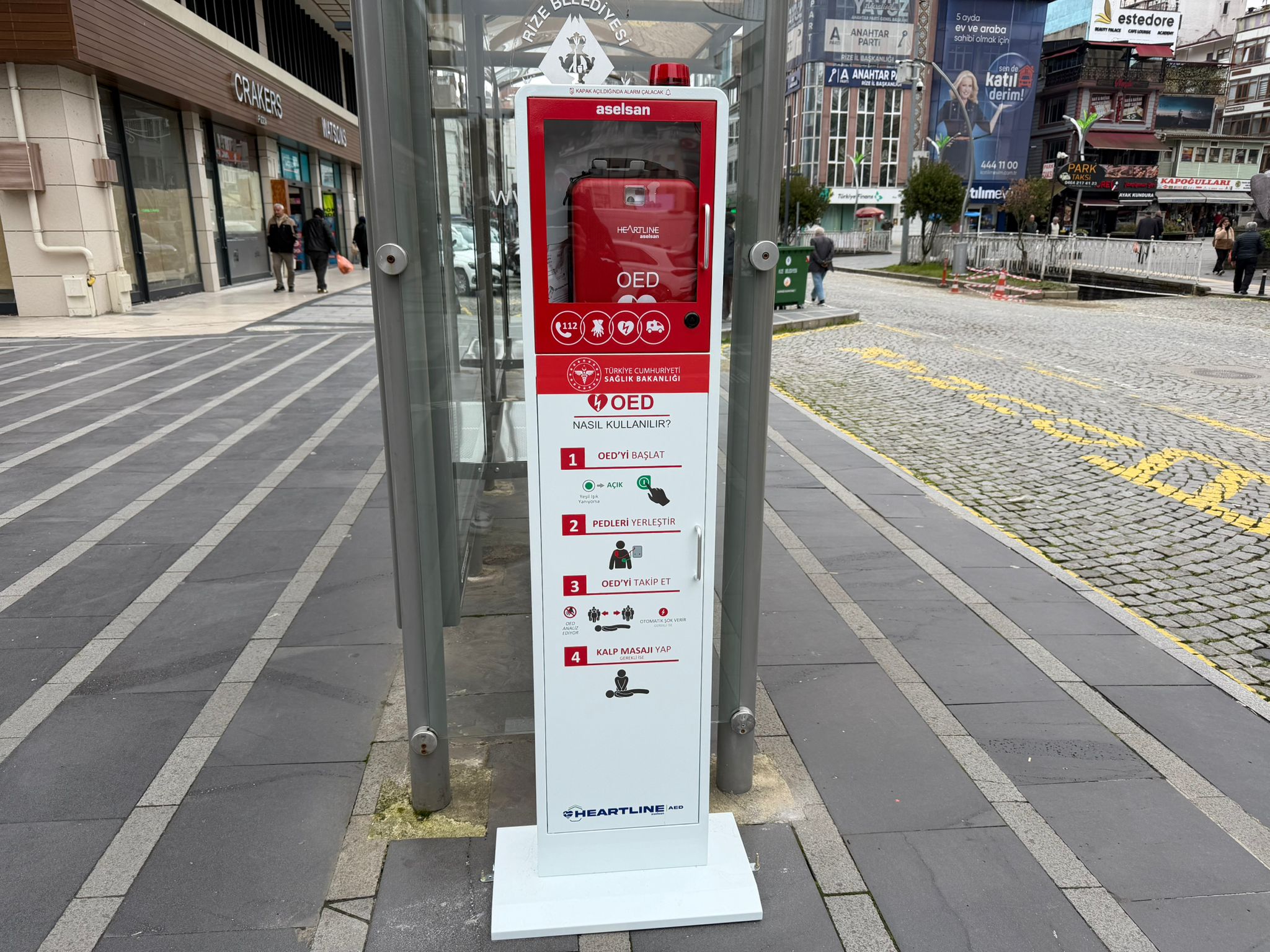 Rize’ye 5 Adet Hayat Kurtaran OED Cihazı Yerleştirildi