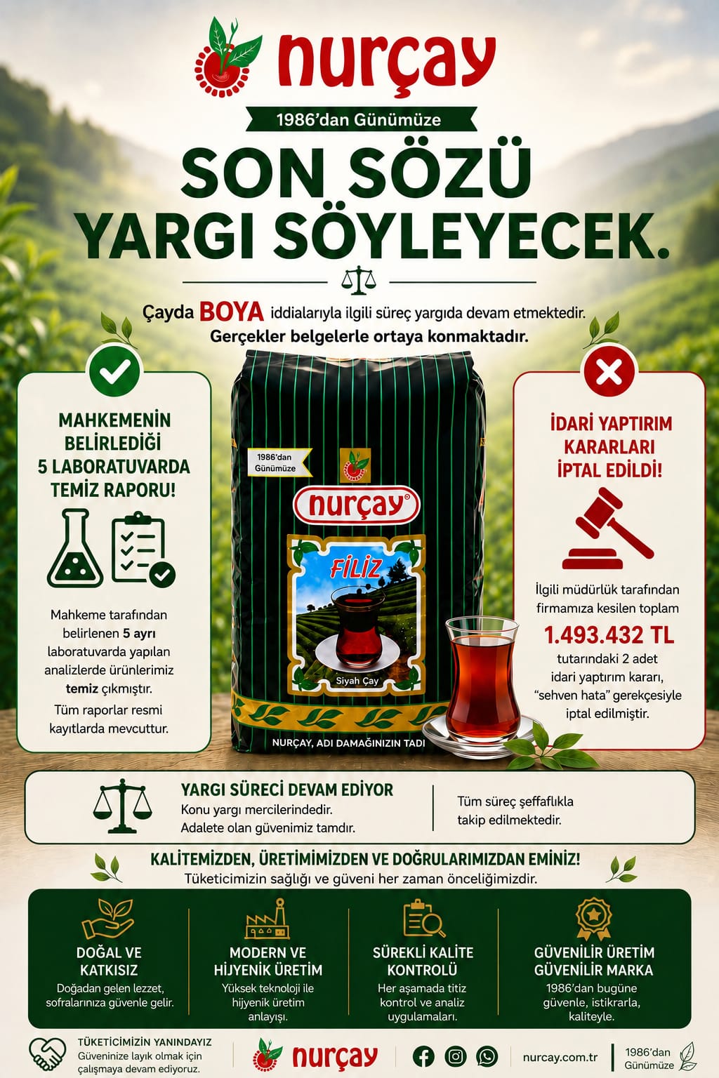 Nurçay'dan Çayda Boya İDDİALARINA Cevap Geldi